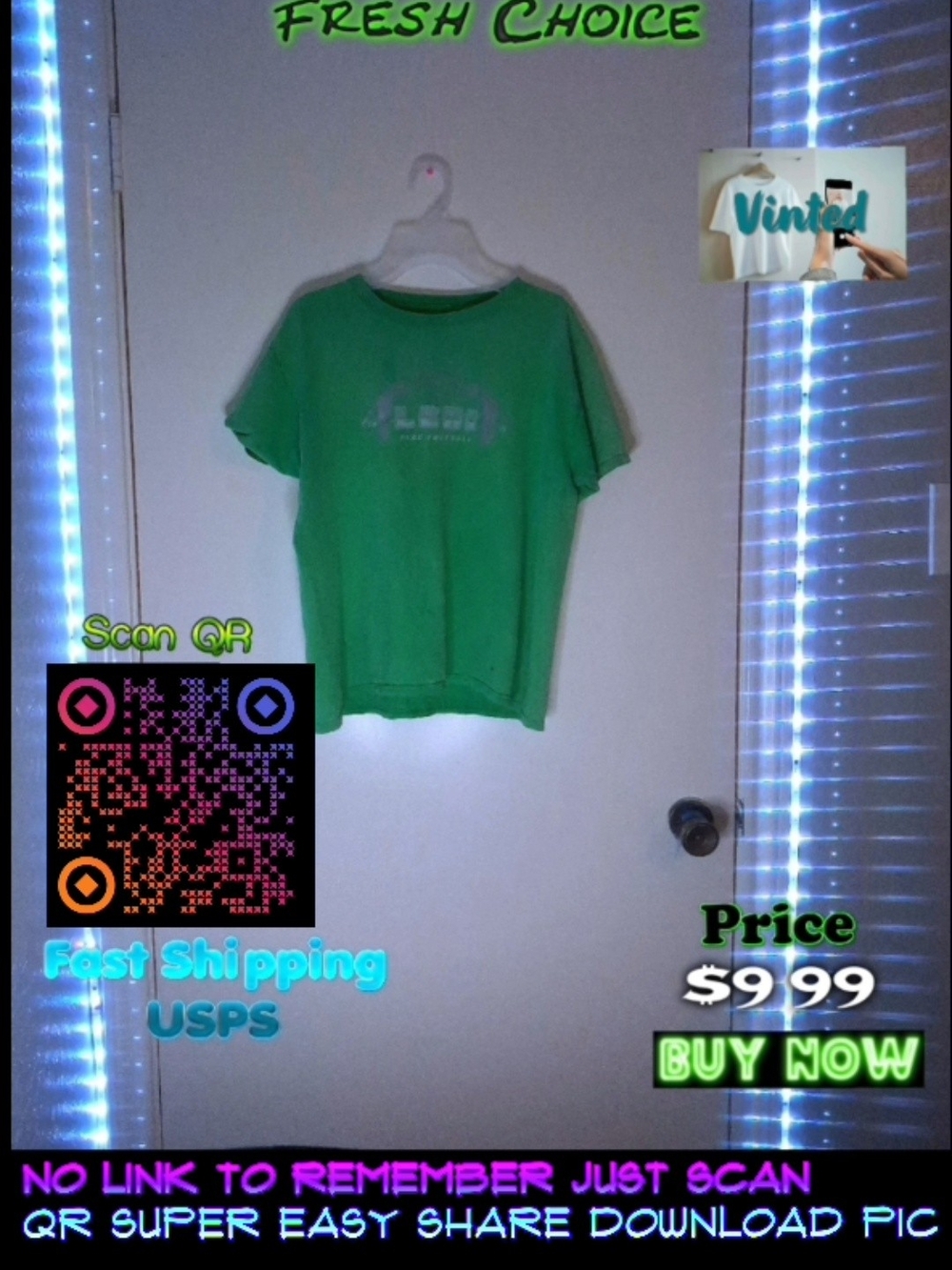 Green T-Shirt Phone Accessory Display - Unbranded
